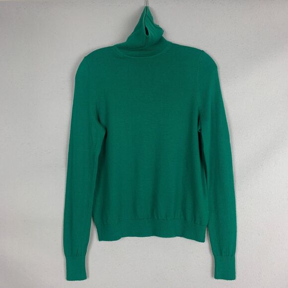 Boden Women’s Size 6 Emerald Green 100% Merino Wool Turtleneck Sweater Classic - Picture 1 of 8